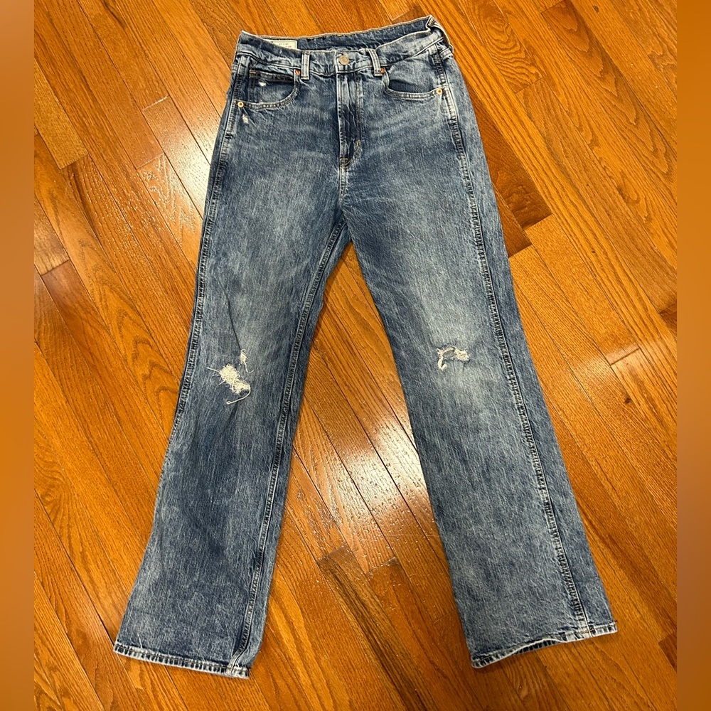 Gap Vintage Flare High Rise Jeans in Acid Wash